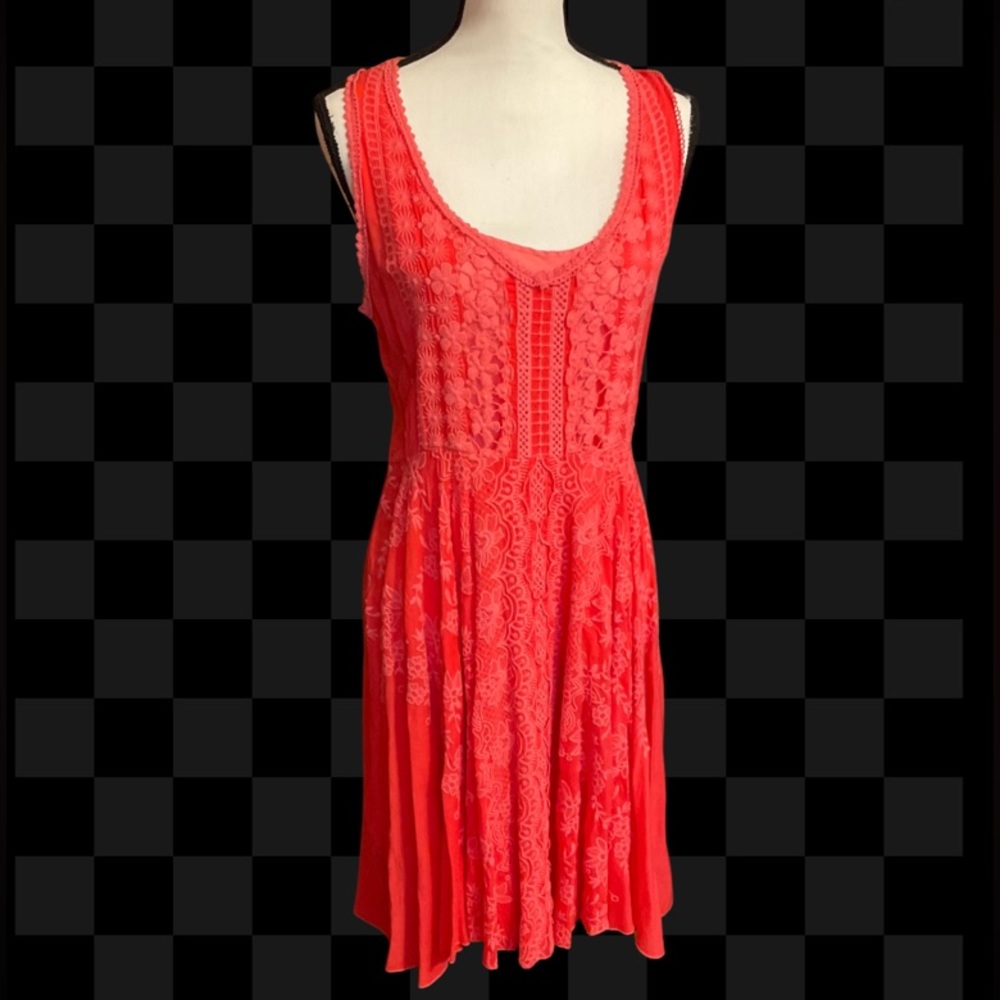 Johnny Was sleeveless embroidered dress